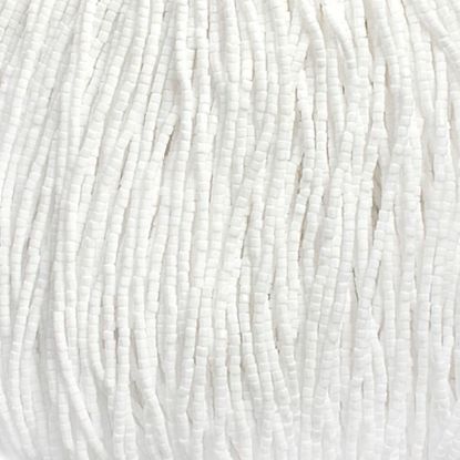 Picture of 2-Cut Size 10/0, Preciosa Czech Seed Bead, Opaque White, Sold by the Hank