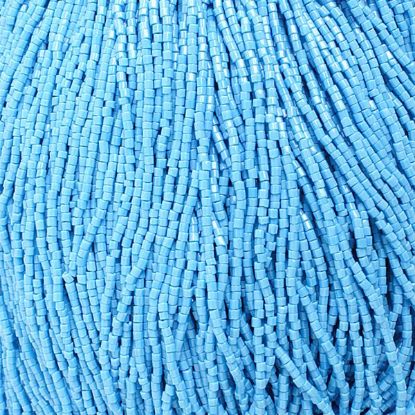 Picture of 2-Cut Size 10/0, Preciosa Czech Seed Bead, Opaque Blue, Sold by the Hank