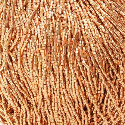 Picture of 2-Cut Size 10/0, Preciosa Czech Seed Bead, Metallic Gold, Sold by the Hank