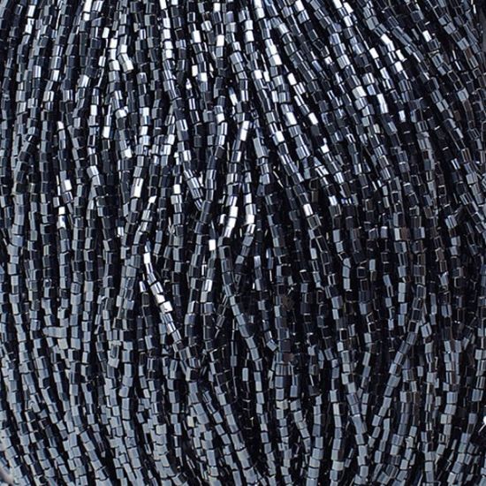 Picture of 2-Cut Size 10/0, Preciosa Czech Seed Bead, Gunmetal, Sold by the Hank