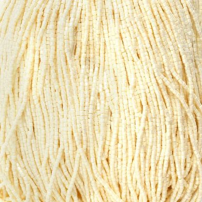 Picture of 2-Cut Size 10/0, Preciosa Czech Seed Bead, Eggshell, Sold by the Hank