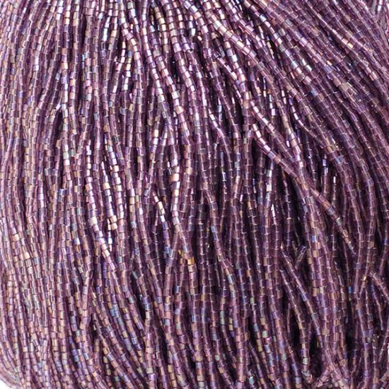 Picture of 2-Cut Size 10/0, Preciosa Czech Seed Bead, Transparent Light Purple Aurora Borealis, Sold by the Hank