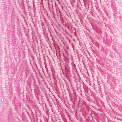 Picture of 2-Cut Size 10/0, Preciosa Czech Seed Bead, Satin Light Fuchsia SOLGEL, Sold by the Hank