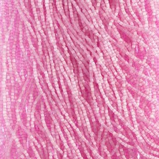 Picture of 2-Cut Size 10/0, Preciosa Czech Seed Bead, Satin Light Fuchsia SOLGEL, Sold by the Hank