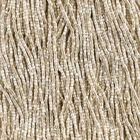 Picture of 2-Cut Size 10/0, Preciosa Czech Seed Bead, Metallic Silver Terra Color, Sold by the Hank