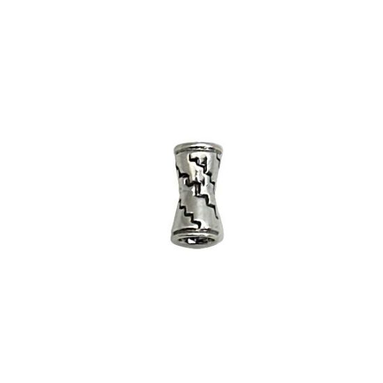 Picture of Sterling Silver Bone Bead 12mm, I.D. 3.25mm, JBB Finding