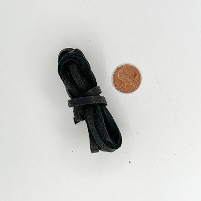 Picture of Black Deer Skin Lace, 3/16" W x 40" L
