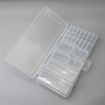 Picture of Storage Organizer with 20 Multi-Size Flip-top Clear Boxes