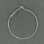 Picture of Silver Plated Euro Style Ear Hoop 40mm, 5 Pairs