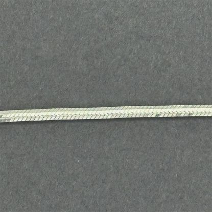 Picture of Sterling Silver Snake 8-Sided 2.30mm Chain, 18" Length, Made in Italy