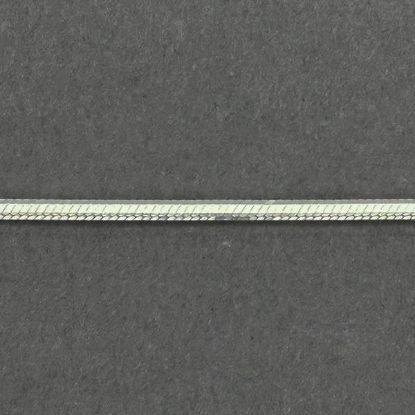 Picture of Sterling Silver Snake 8-Sided 2.30mm Chain, 24" Length, Made in Italy