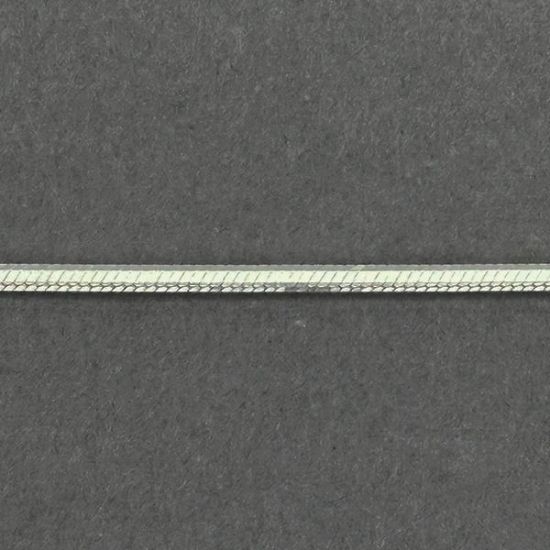 Picture of Sterling Silver Snake 8-Sided 2.30mm Chain, 24" Length, Made in Italy