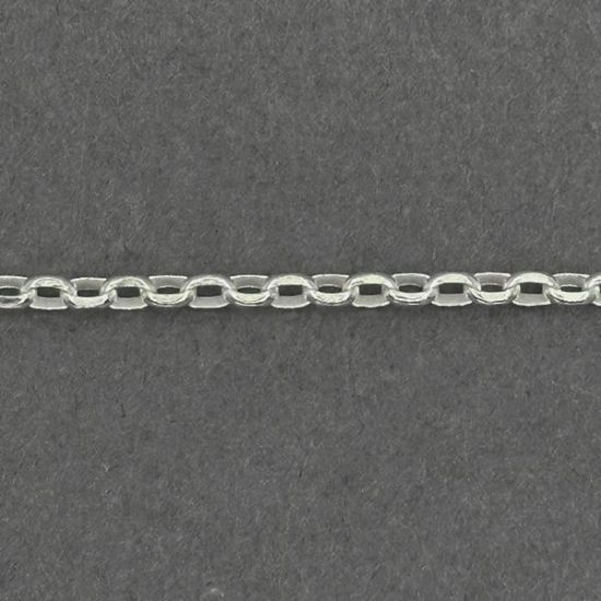 Picture of Sterling Silver Die-Cut Rolo 2.30mm Chain, 20" Length, Made in Italy