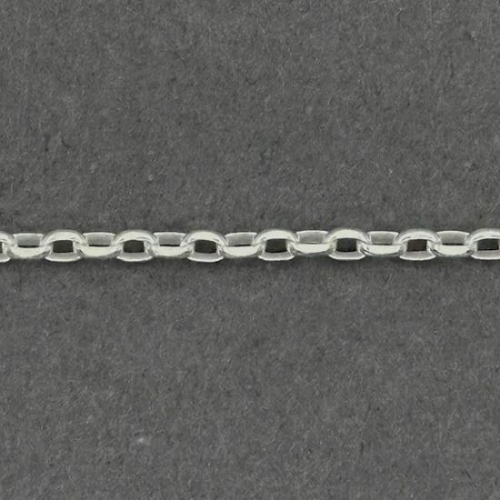 Picture of Sterling Silver Die-Cut Rolo 2.30mm Chain, 24" Length, Made in Italy