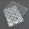 Picture of Storage Organizer with 12 Stackable Clear Jars, 6.4" x 4.8" x 1"