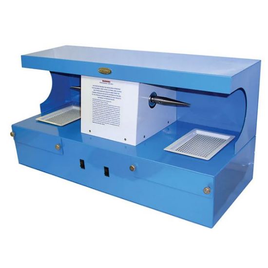 Picture of PepeTools Euro Polishing Machine, Double Spindle, 1/3 HP 120V Motor, 25" W x 30-1/4 "L x 15" H, Assembly required.