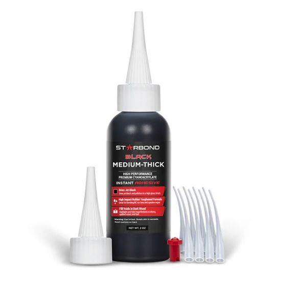 Picture of Starbond Medium Thick Black CA Glue, KBL-500, 2 Ounces