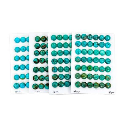 Picture of Stabilized Thunder Creek Turquoise Cabochon, 10mm Round
