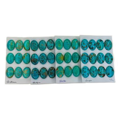 Picture of Stabilized Thunder Creek Turquoise Cabochon, 18x25mm Oval