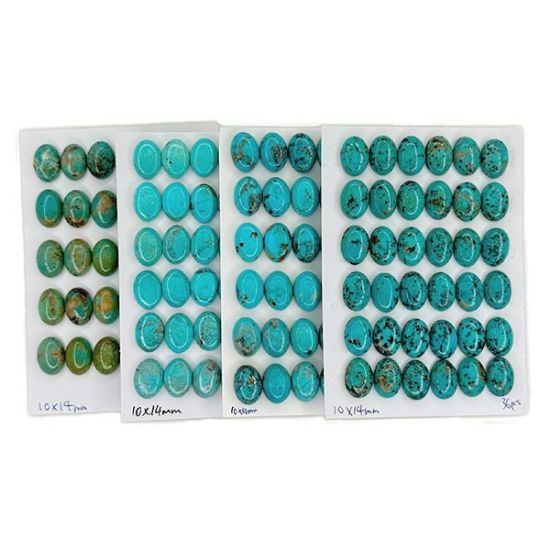 Picture of Stabilized Thunder Creek Turquoise Cabochon, 10x14mm Oval