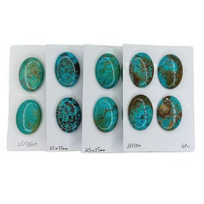 Picture of Stabilized Thunder Creek Turquoise Cabochon, 25x35mm Oval