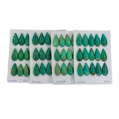 Picture of Stabilized Thunder Creek Turquoise Cabochon, 12x25mm Pear