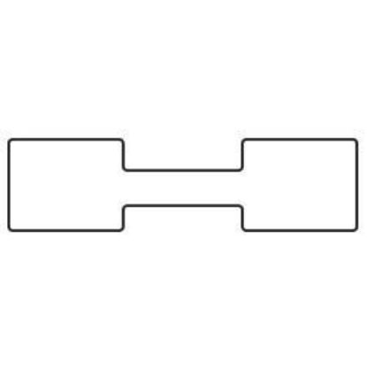 Picture of Adhesive Tags 1-1/2"x 3/8" Rectangle 1000/Box