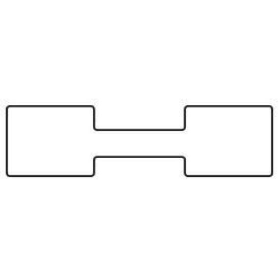 Picture of Adhesive Tags 1-1/2"x 3/8" Rectangle 1000/Box