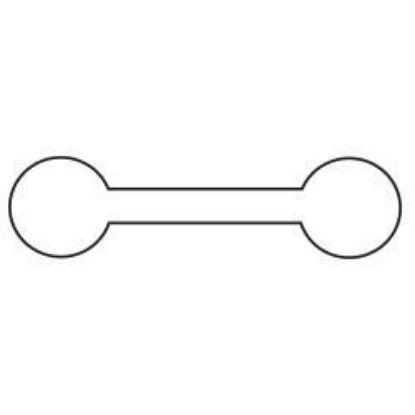 Picture of Adhesive Tags 1 7/8x 1/2" Round 1000/Box