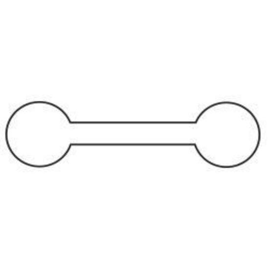 Picture of Adhesive Tags 1 7/8x 1/2" Round 1000/Box