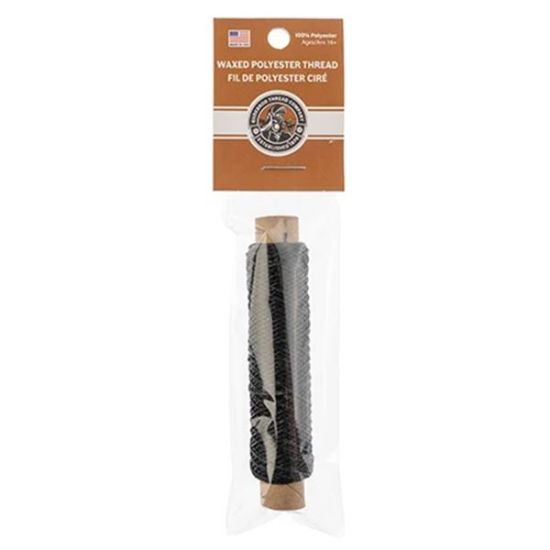 Picture of Black Wax Poly Thread 75 Feet .015 Inch