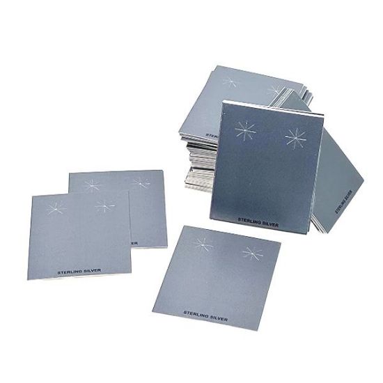 Picture of Grey Earring Card with "Sterling Silver", 2-3/8" x 3", Sold per pkg of 100