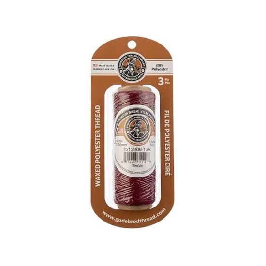 Picture of Wine Wax Poly Thread 500 Feet .015 Inch