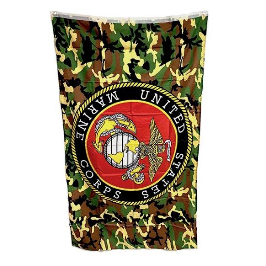 Picture of US Marines Came Flag 3x5 Feet