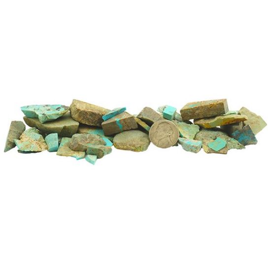 Picture of Stabilized Kingman Turquoise Rough Sliced