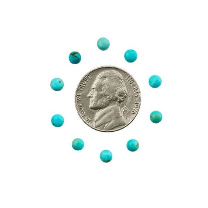 Picture of Royal Beauty Turquoise Cabochon, 4mm