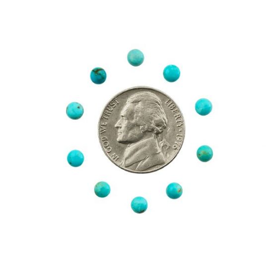 Picture of Royal Beauty Turquoise Cabochon, 4mm