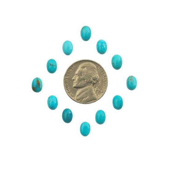 Picture of Royal Beauty Turquoise Oval Cabochon, 5x7mm