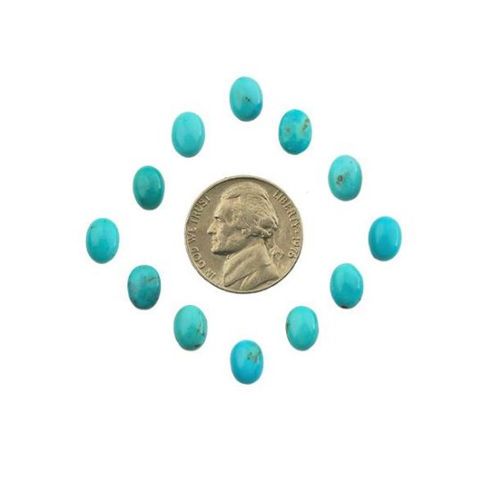 Picture of Royal Beauty Turquoise Cabochon, 6x8mm