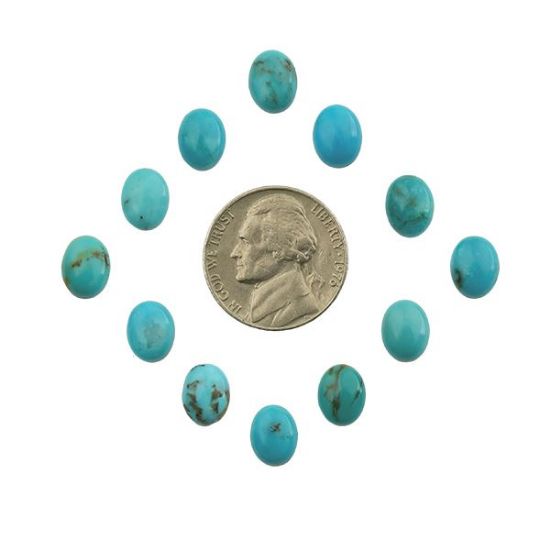 Picture of Royal Beauty Turquoise Oval Cabochon, 7x9mm