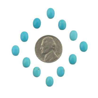 Picture of Stabilized CompitosTurquoise Cabochon 6x8mm