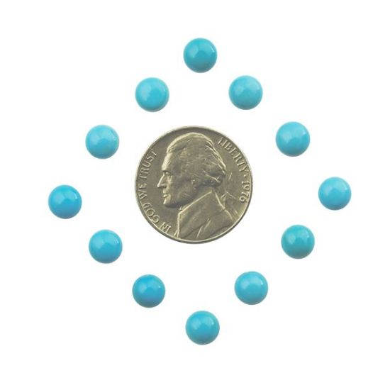 Picture of Enhanced Sleeping Beauty Turquoise Cabochon, 6mm