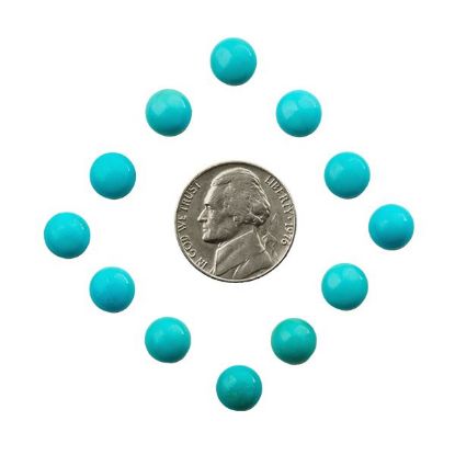 Picture of Enhanced Sleeping Beauty Turquoise Cabochon, 8mm