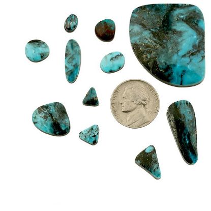 Picture of Stabilized Kingman Dark Blue Cabochon