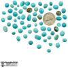 Picture of Arizona Turquoise Semi-Round Small Dark Blue Cabochons