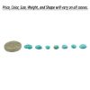 Picture of Arizona Turquoise Semi-Round Small Dark Blue Cabochons