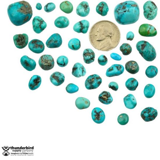 Picture of Small Enhanced Arizona Turquoise Cabochon (No Back)