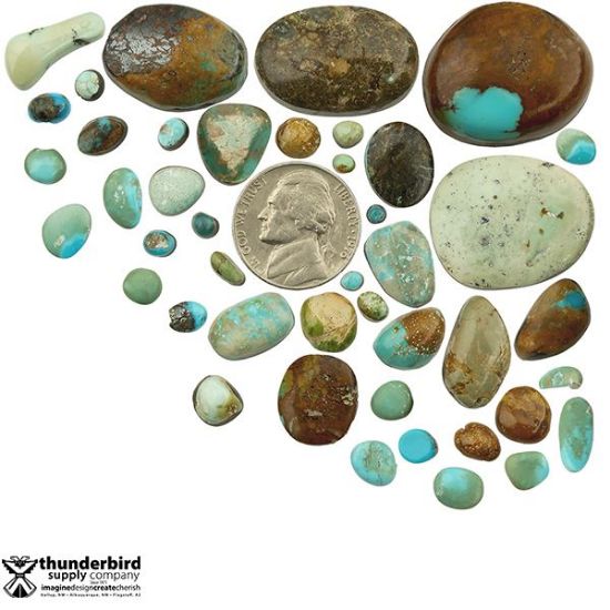 Picture of Miscellaneous Turquoise Cabochons