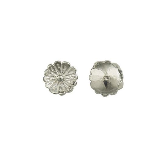 Picture of Sterling Silver Stamped Rosette 8mm